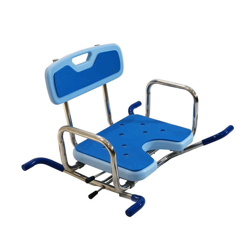 Bathroom Safety | Stainless Steel Swivelling Bath Chairs with Arms and Back Manufacturer